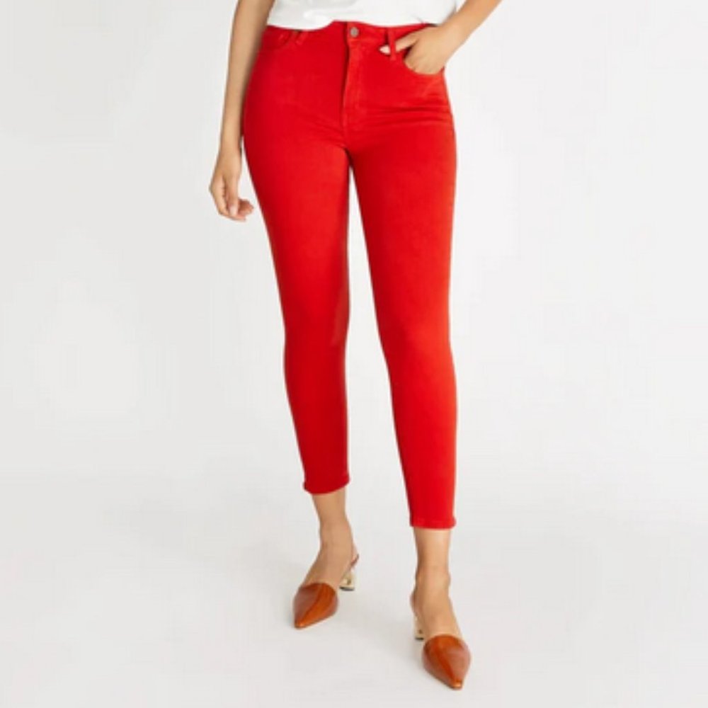 Etica Giselle Skinny Ankle Denim Pants in Flame